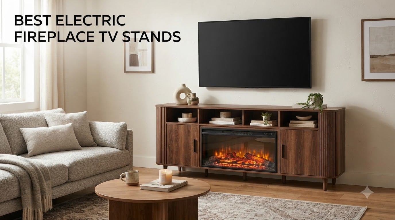 best electric fireplace TV stands