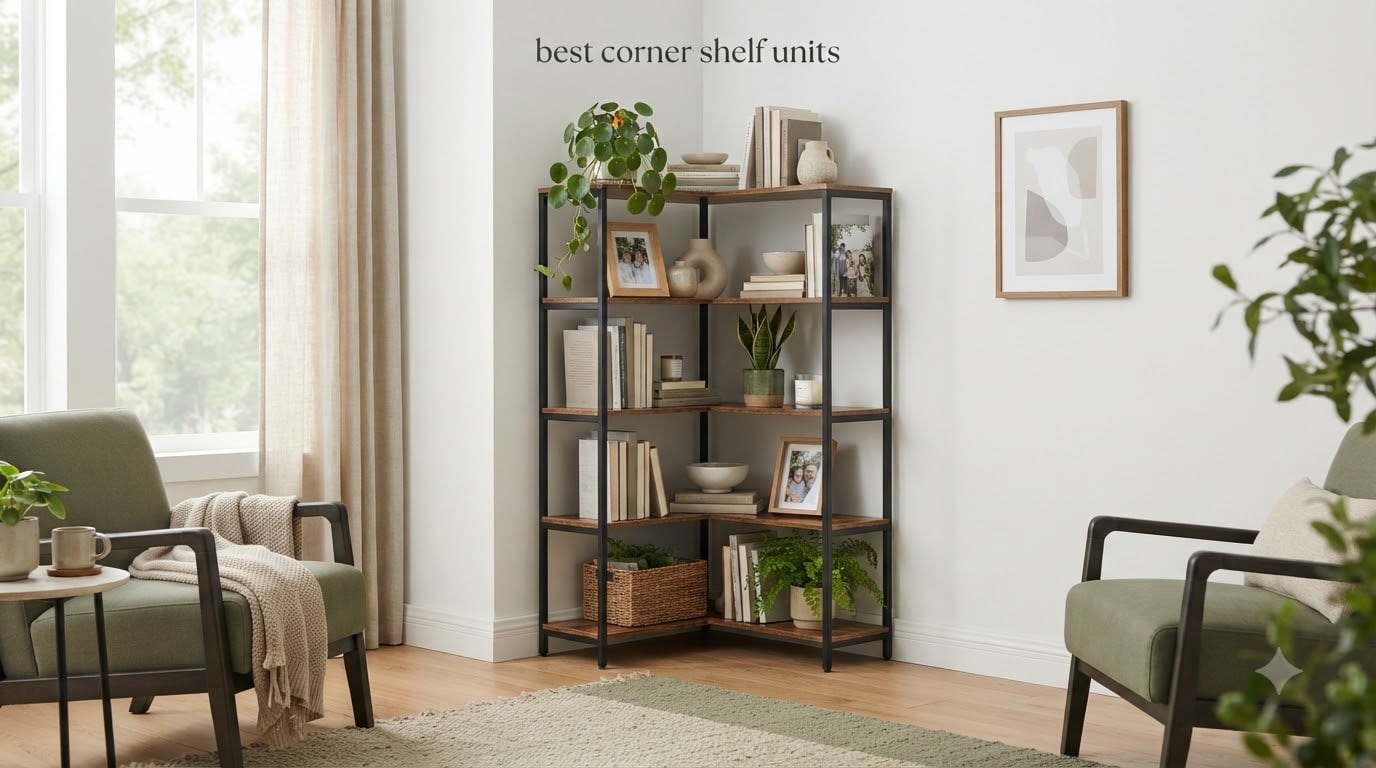 best corner shelf units