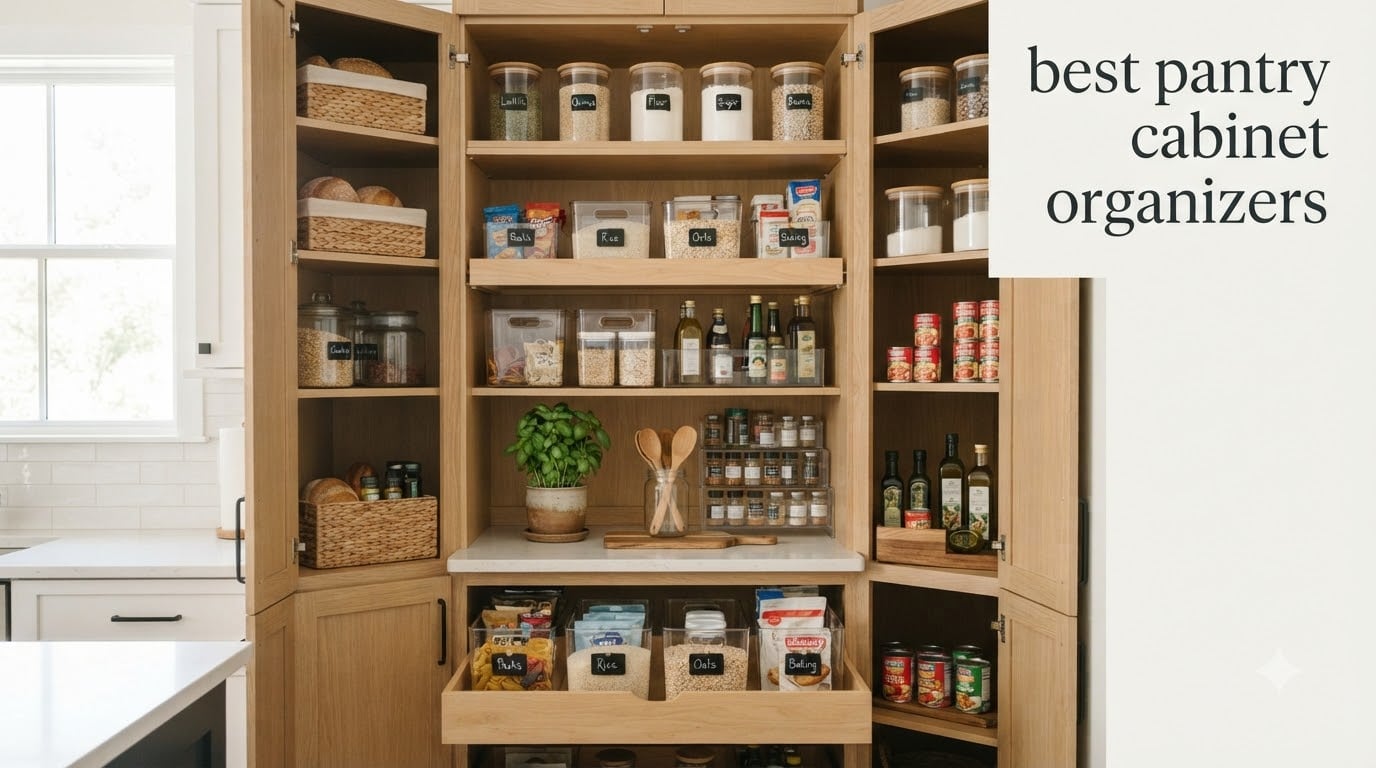 best pantry cabinet organizers