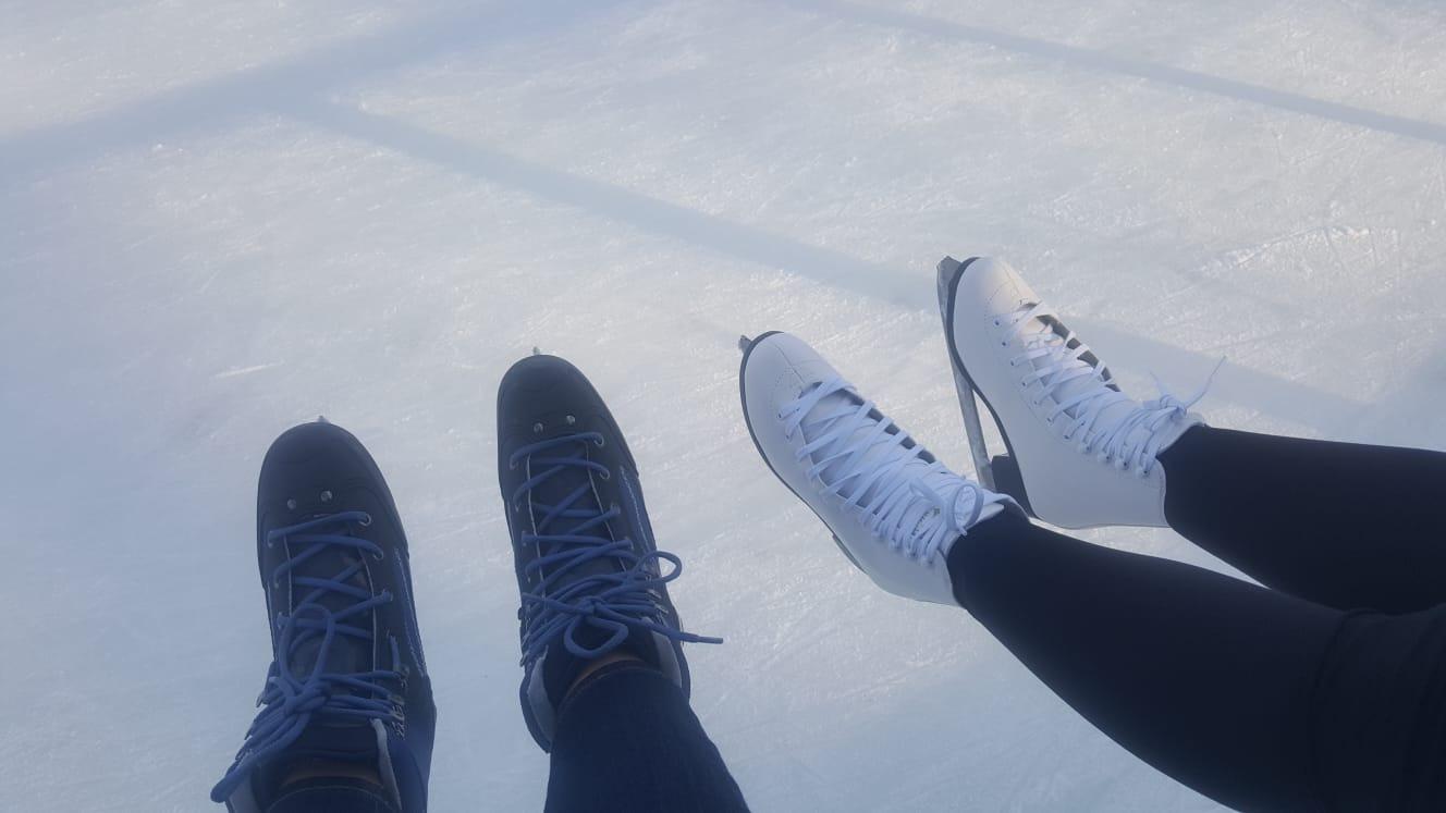 American Athletic Tricot Lined Ice Skates for Women - Recreational Figure Skates with Ankle Support, Padded Lining, Stainless Steel Blades - Suitable for Indoor & Outdoor Ice Skating customer photo 2