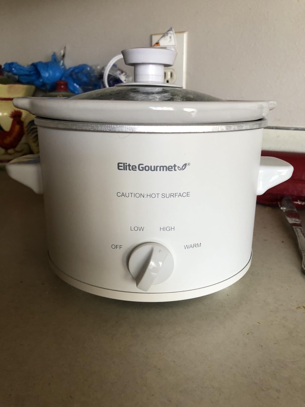Elite Gourmet MST-250XW Electric Ceramic Slow Cooker, Adjustable Temp | Dishwasher-Safe Glass Lid & Crock - Great for Entrees, Sauces, Stews & Dips customer photo 1