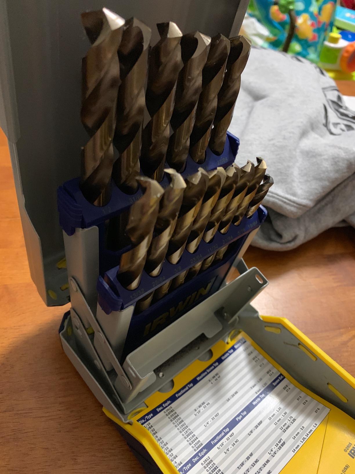 IRWIN Drill Bit Set, M35 Cobalt Alloy Steel Steel, 29-Piece (3018002) customer photo 1