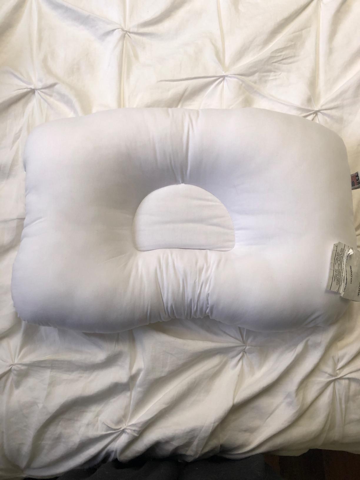 Ergonomic Cervical Pillow for Neck Pain Relief Back & Side Sleepers MID WH customer photo 1
