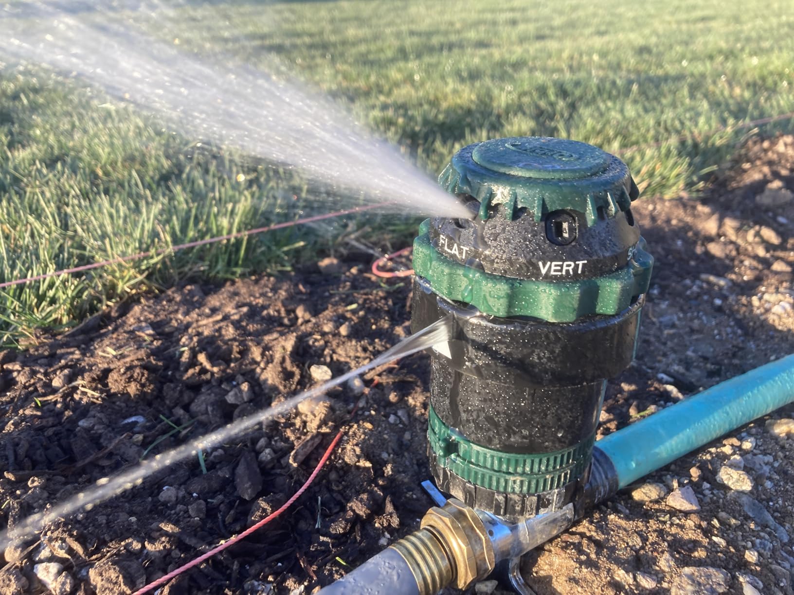 Orbit H2O-Six Gear-Drive Sprinkler on Metal T-Spike - Customizable Lawn Watering Coverage - Multi-Pattern Rotating Head with Adjustable Spray Range - Durable Outdoor Yard Irrigation Sprinkler - 58573 | Customizable Lawn Watering Coverage, Multi-Pattern Rotating Head with Adjustable Spray Range for Durable Yard Irrigation customer photo 2
