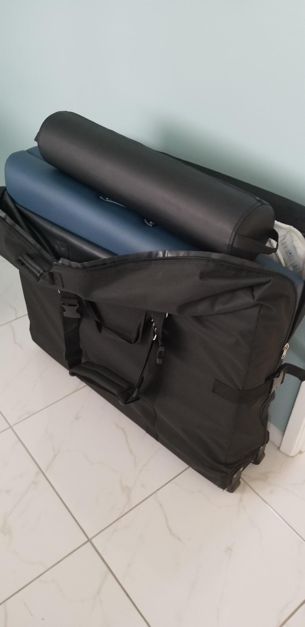 Master Massage Luggage Style Wheeled Massage Table Carrying Case 27