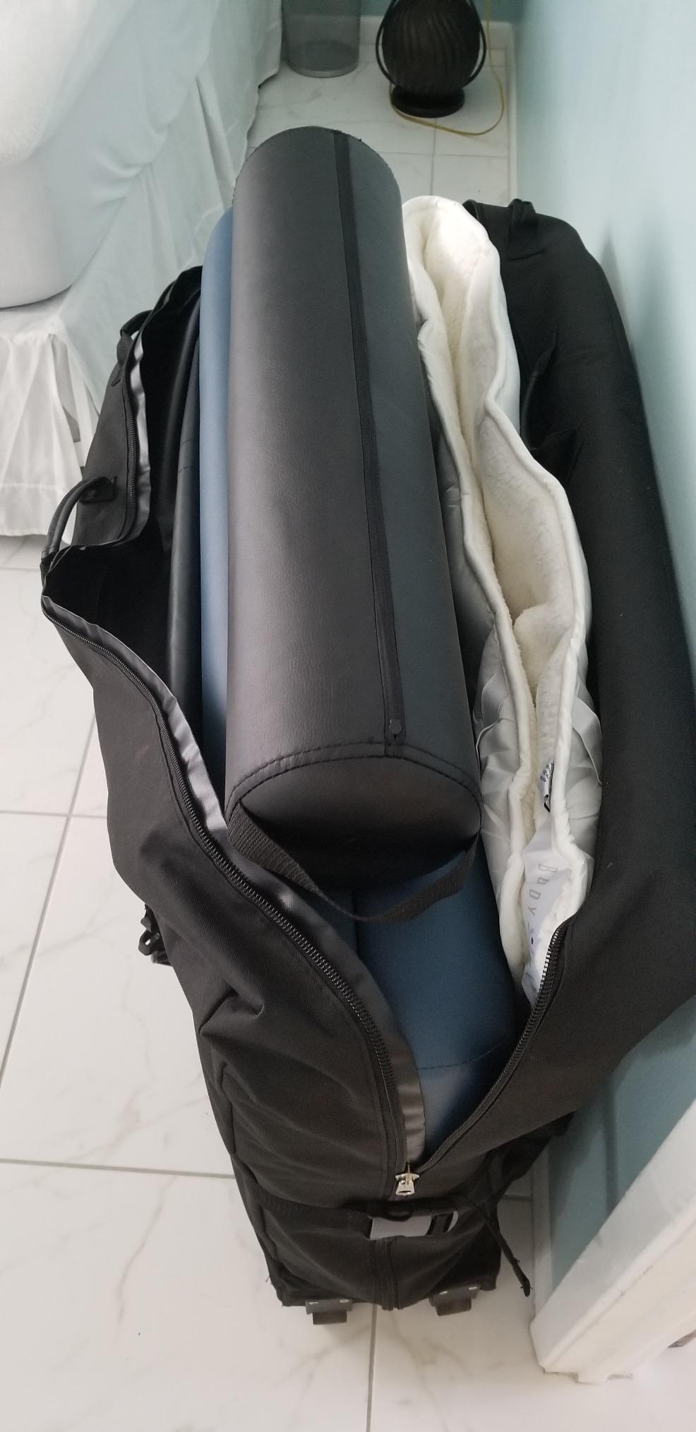 Master Massage Luggage Style Wheeled Massage Table Carrying Case 27
