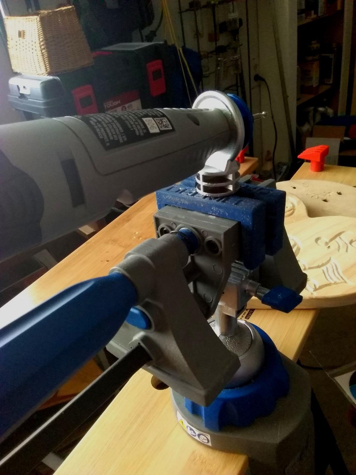 Rotary Tool Multi-Vise, 3-in-1 Attachment (2500-01) | Rotary tool attachment turns Dremel tool into stationary sander, grinder or polisher, easy-to-adjust 360° rotating base customer photo 2