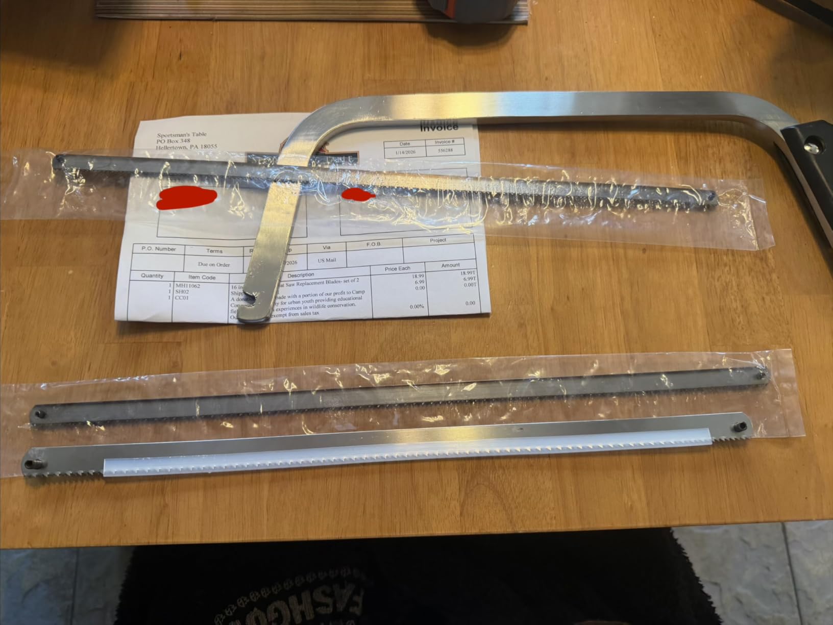 Weston Butcher Meat and Bone Saw with 22 Inch Stainless Steel Serrated Blade with Quick Release Handle (47-2201) customer photo 1