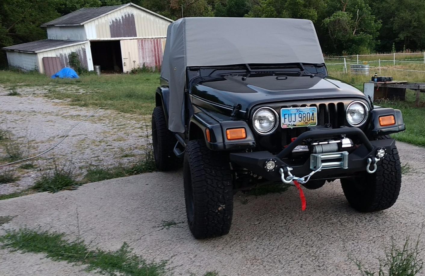 Bestop All Weather Trail Cover 8103709 for Jeep Wrangler TJ 2-Door | Fits Jeep Wrangler TJ, 2-Door, excludes Unlimited, 1997-2006, Charcoal/Gray, 1-Year Warranty customer photo 2