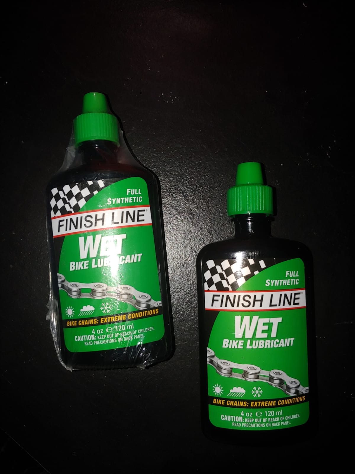 Finish Line Wet Bike Chain Lubricant 4 fl oz | Maximum Water Resistance - Extreme Weather Protection - High-Mileage Formula customer photo 2