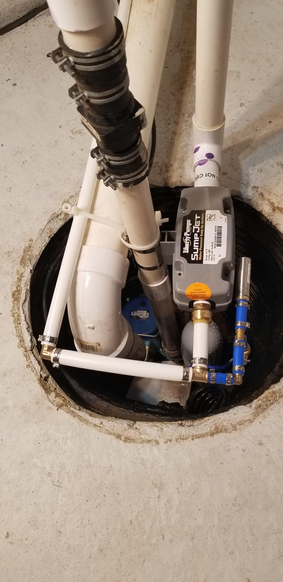 SumpJet® Water Powered Backup Emergency Sump Pump customer photo 2