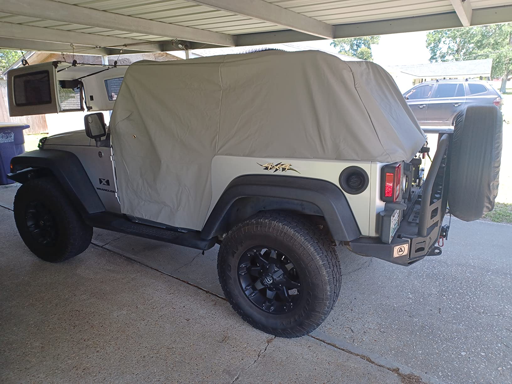 Bestop All Weather Trail Cover 8104009 for Jeep Wrangler JK 2-Door | Fits Jeep Wrangler JK, 2-Door, 2007-2018, Charcoal/Gray, 1-Year Warranty customer photo 2