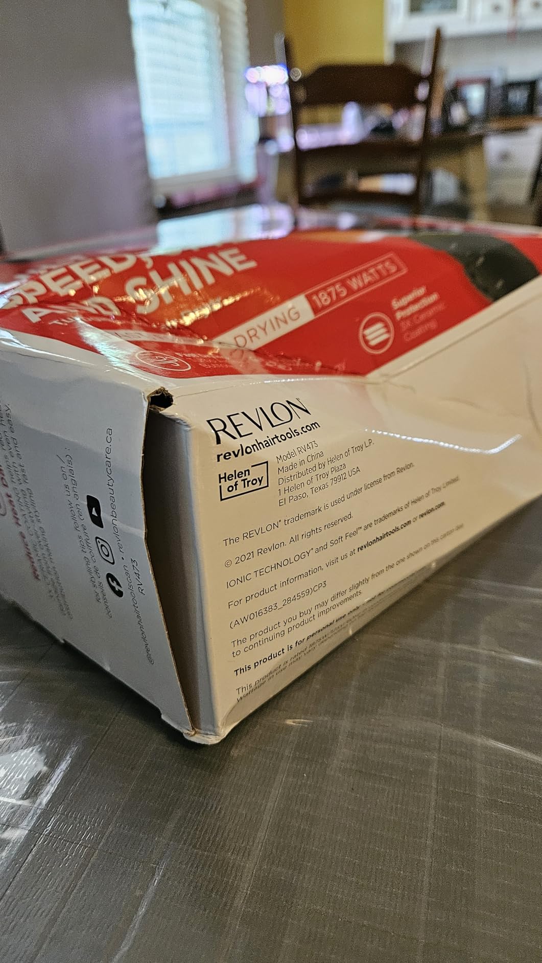 REVLON Turbo Hair Dryer | 1875 Watts of Maximum Shine, Fast Dry (Silver) | Built for Speed, Style & Shine, Fast Drying, Reduces Frizz, 3X Ceramic Coating customer photo 1