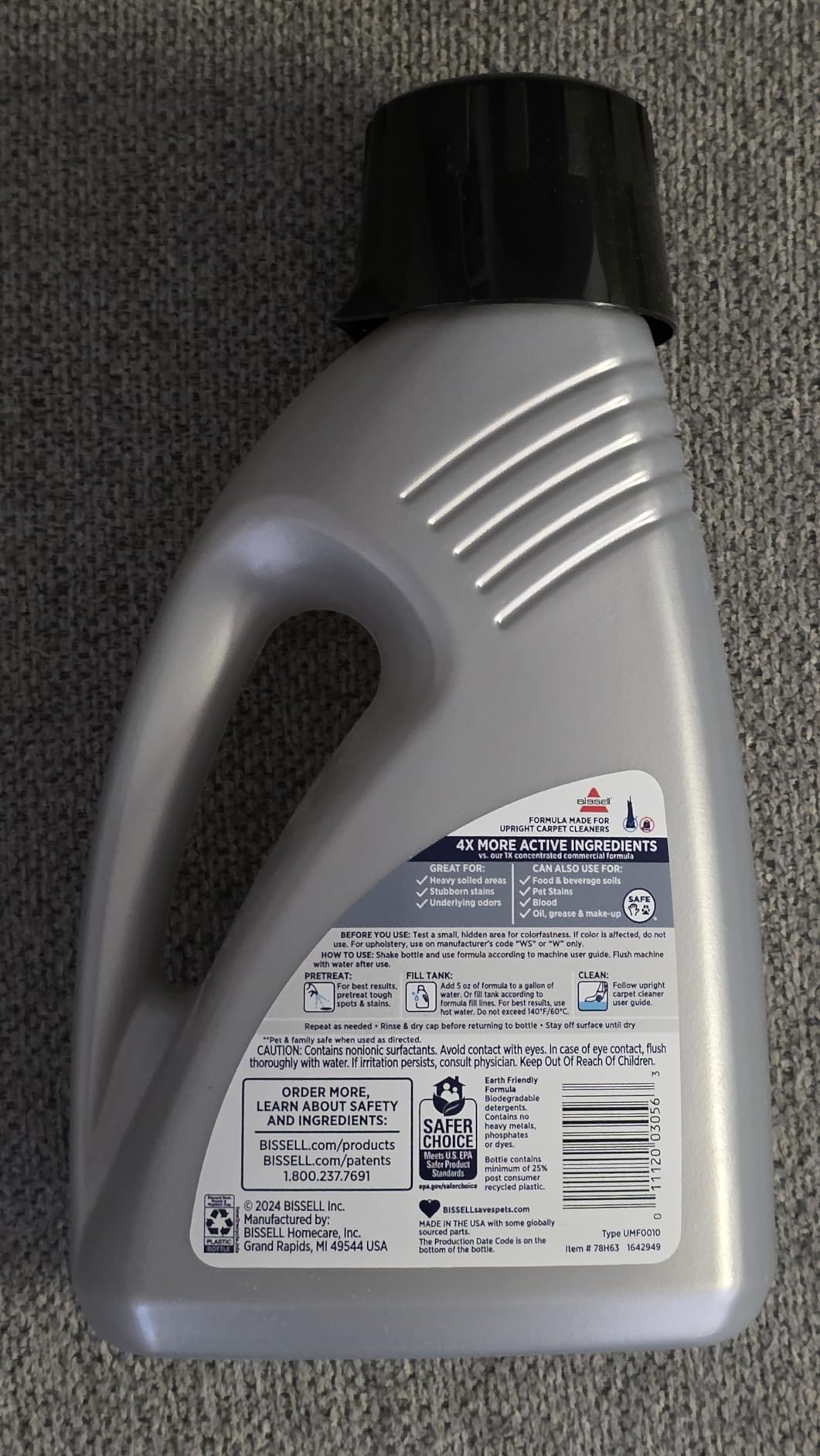 Bissell 78H63 Deep Clean Pro 4X Deep Cleaning Concentrated Carpet Shampoo, 48 ounces customer photo 2