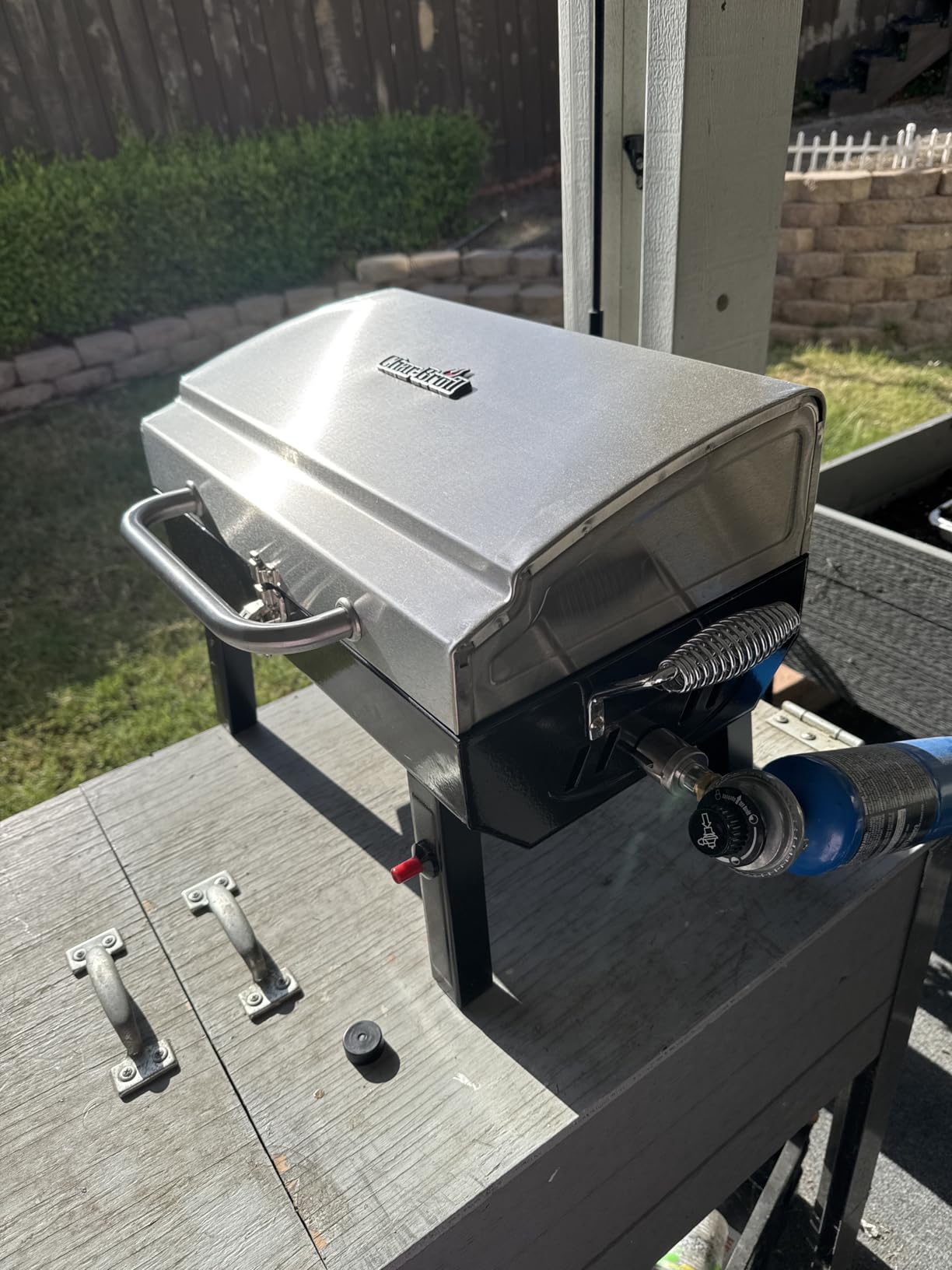 Charbroil 1-Burner Portable Gas Grill, Stainless Steel - 465640214 customer photo 2