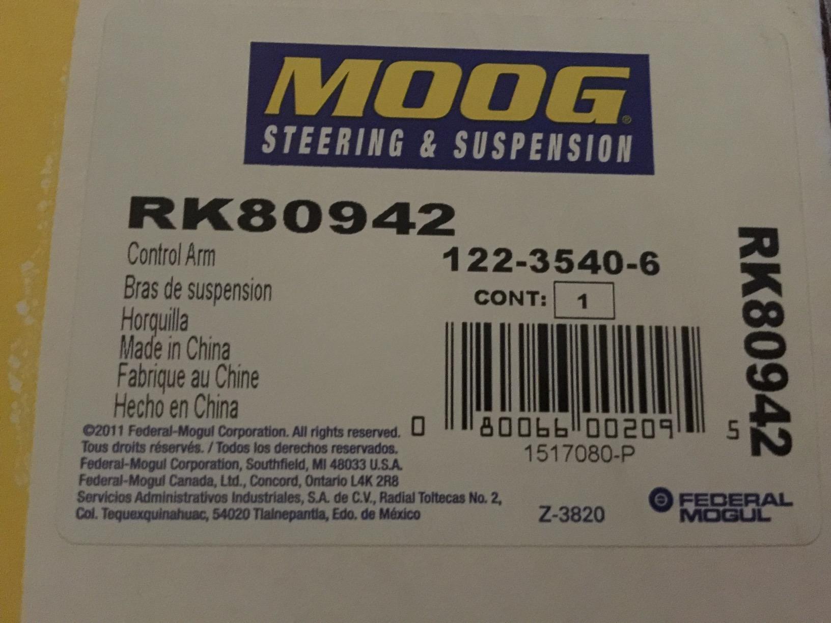 MOOG Front Upper Suspension Ball Joint - Direct Fit Replacement Part - For Heavy Duty Truck Component & Suspension System - Precision Engineered Arm - Rust Resistant Steel customer photo 1