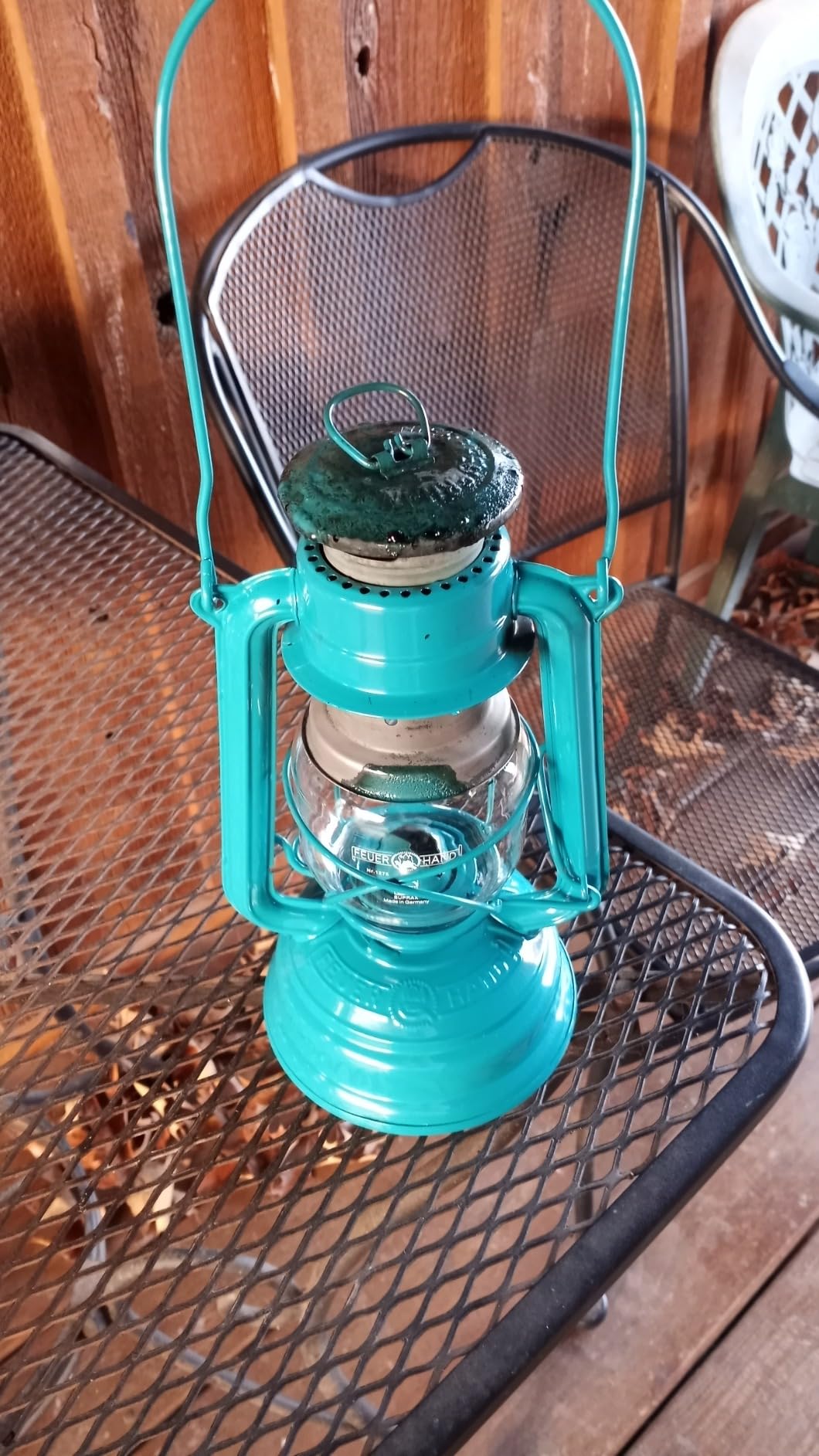 Feuerhand Outdoor Kerosene Fuel Lantern, German Made Weather Resistant Baby Special 276 Galvanized Hurricane Lamp for Camping or Patio, 10 Inches, Unpainted customer photo 1