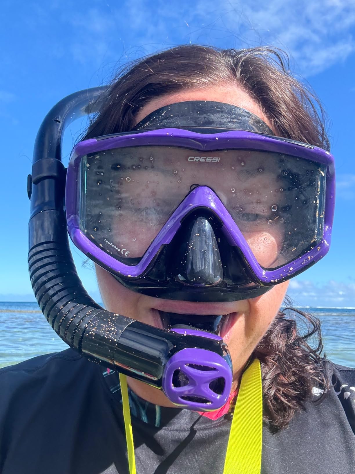 Cressi Panoramic Wide View Mask & Dry Snorkel Kit for Snorkeling, Scuba Diving - Pano 3 & Supernova Dry: Designed in Italy customer photo 2