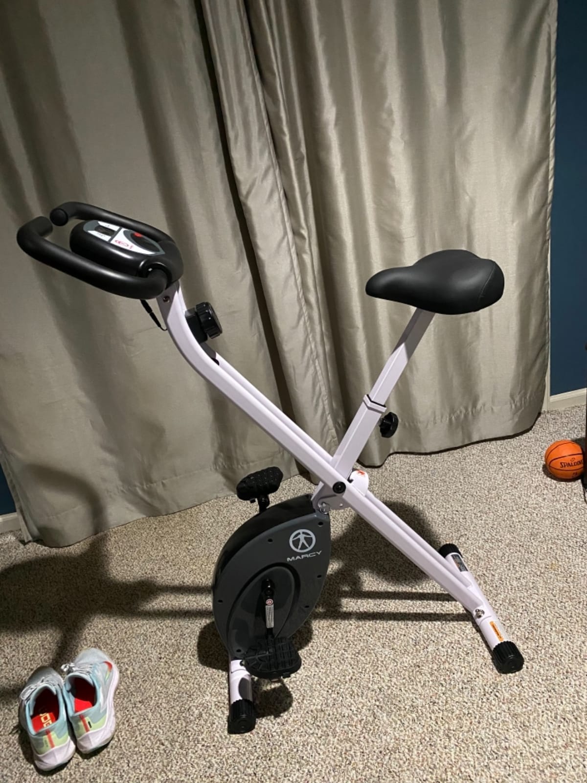 Marcy Foldable Upright Exercise Bike with Adjustable Resistance for Cardio Workout & Strength Training - Multiple Styles Available customer photo 2