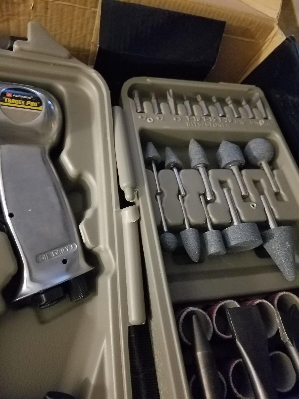 Trades Pro Air Tool and Accessories Kit, 71 Piece, Impact Wrench, Air Ratchet, Die Grinder, Aire Hammer, Hose Fittings, Storage Case - 836668 customer photo 2