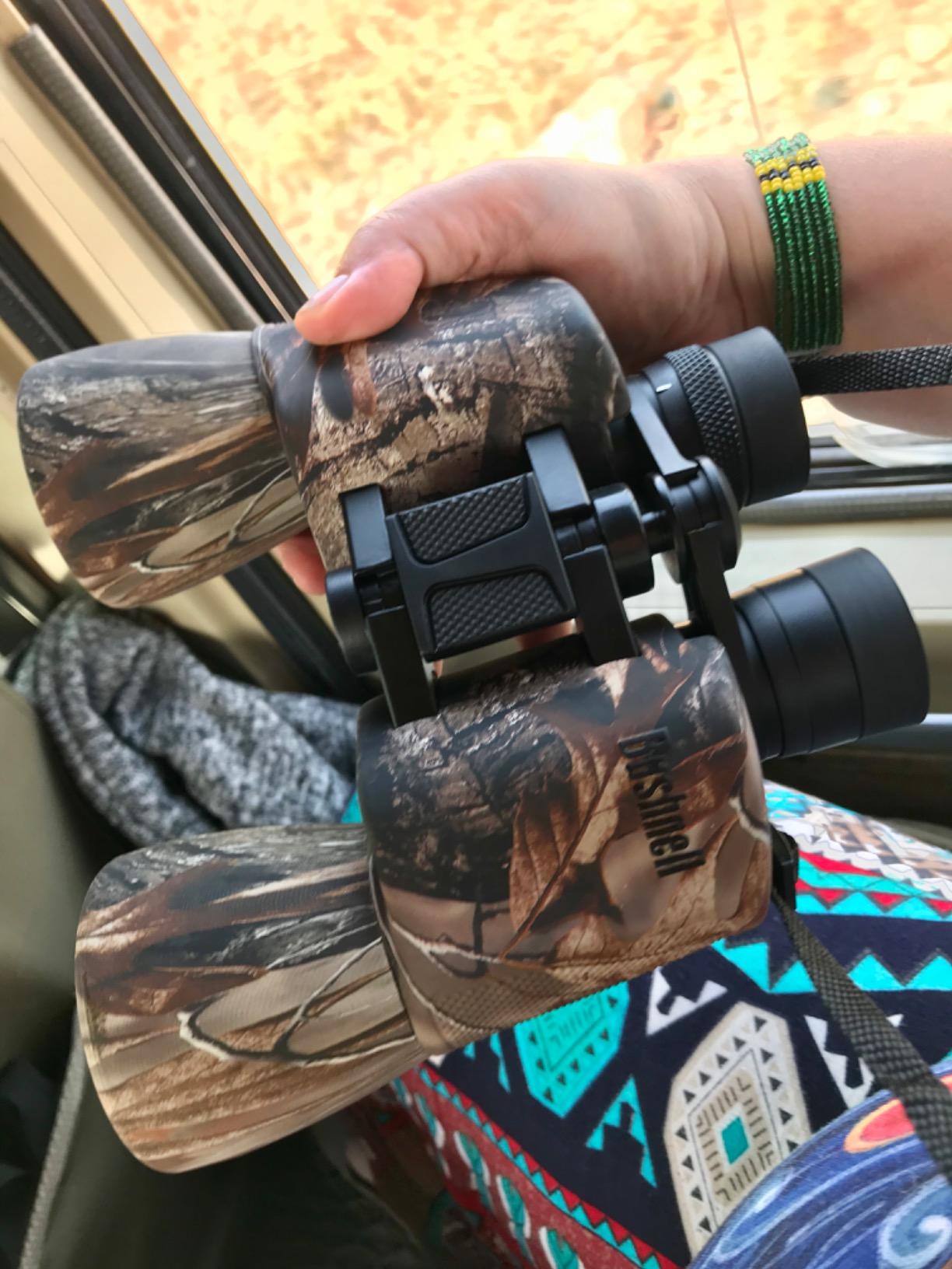 Bushnell PowerView 10x50 Porro Prism Instafocus Binoculars Realtree AP Camo customer photo 2