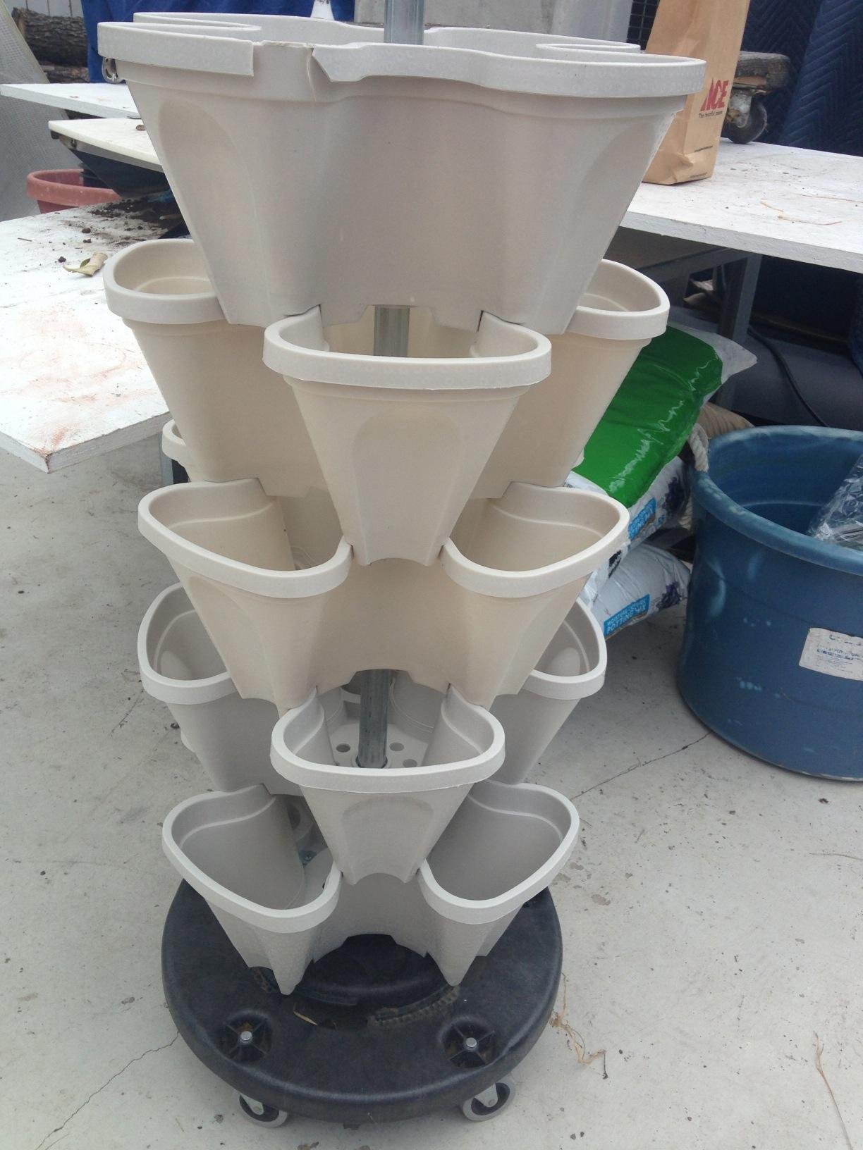 Mr. Stacky 5 Tiered Vertical Gardening Planter, Indoor & Outdoor customer photo 2