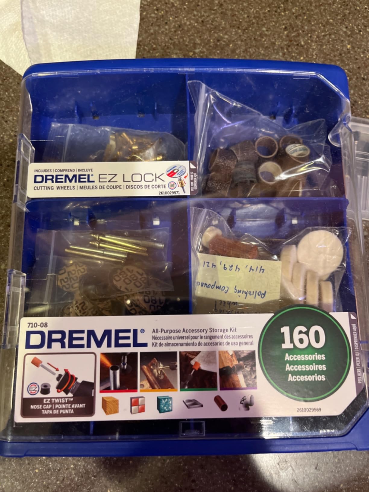 Dremel 160-Piece Rotary Tool Accessory Kit w/EZ Lock Technology (710-08) customer photo 1