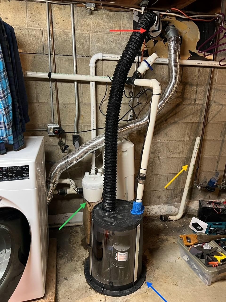 Tjernlund PVC4 Radon Mitigation Fan Model - Exhaust Fan with 6-Ft. Power Cord, Minimal Power Consumption, 4 In. PVC Pipe customer photo 2