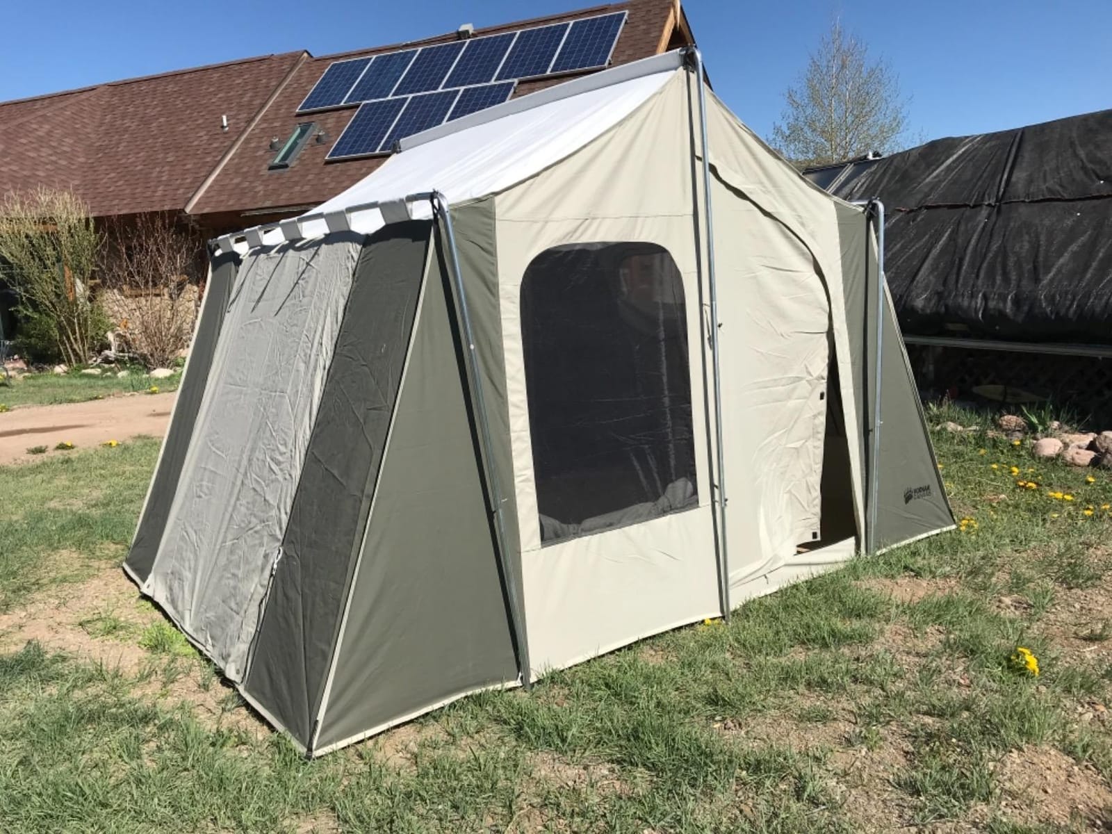 12x9 Canvas Cabin Camping Tent customer photo 2