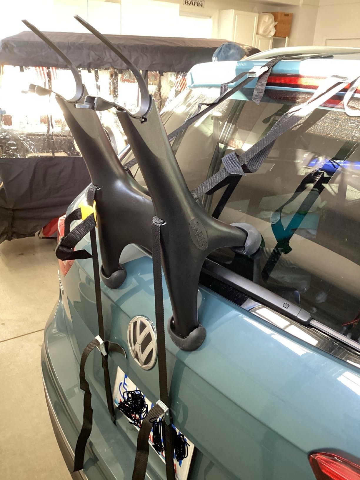 Saris Solo Bike Rack – Trunk Mount, 1-Bike Carrier for Cars & SUVs – Lightweight, Compact & Tool-Free – Ideal for Beginner Riders – USA Made – Check Fit Guide Before Purchase customer photo 2