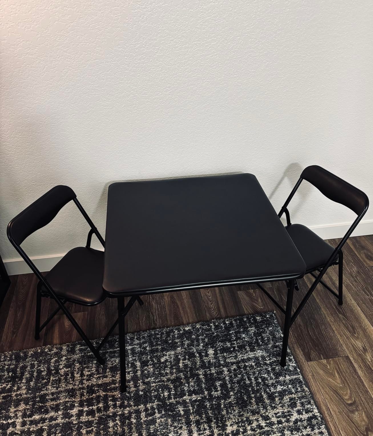 Flash Furniture Mindy Kids 3-Piece Folding Square Table and Chairs Set for Daycare and Classrooms, Children's Activity Table/Chairs Set, Multicolor customer photo 2
