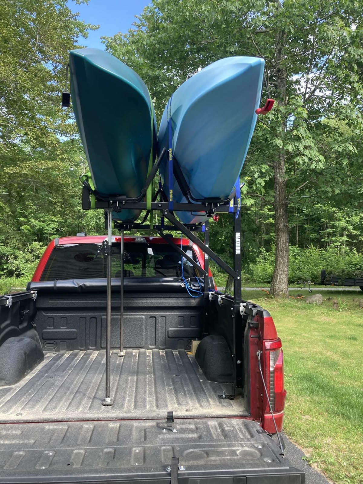 MAXXHAUL Heavy Duty Truck Ladder Rack - Side Mount Alloy Steel, Adjustable 19-34 Inch Arms, 250 lb Capacity, Powder Coat Finish (70233) customer photo 1