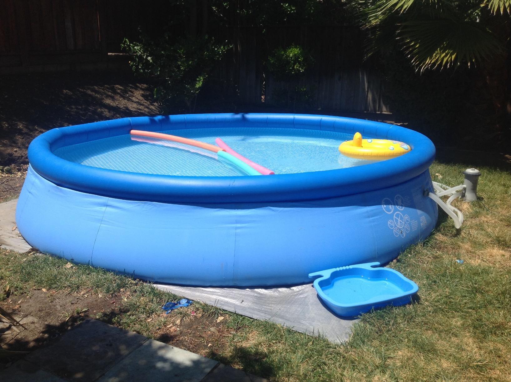 INTEX 28131EH Easy Set Inflatable Swimming Pool Set: 12ft x 30in - Includes 530 GPH Cartridge Filter Pump - Puncture-Resistant Material - 1485 Gallon Capacity customer photo 1