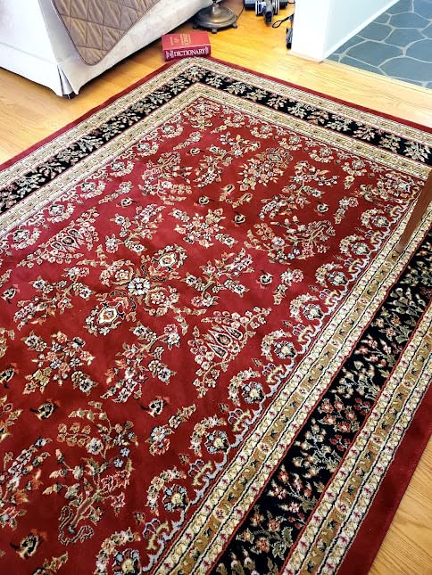 SAFAVIEH Area Rug 8x10 - Lyndhurst Collection - Large - Ivory & Red, Traditional Oriental Design, Non-Shedding & Easy to Clean customer photo 1