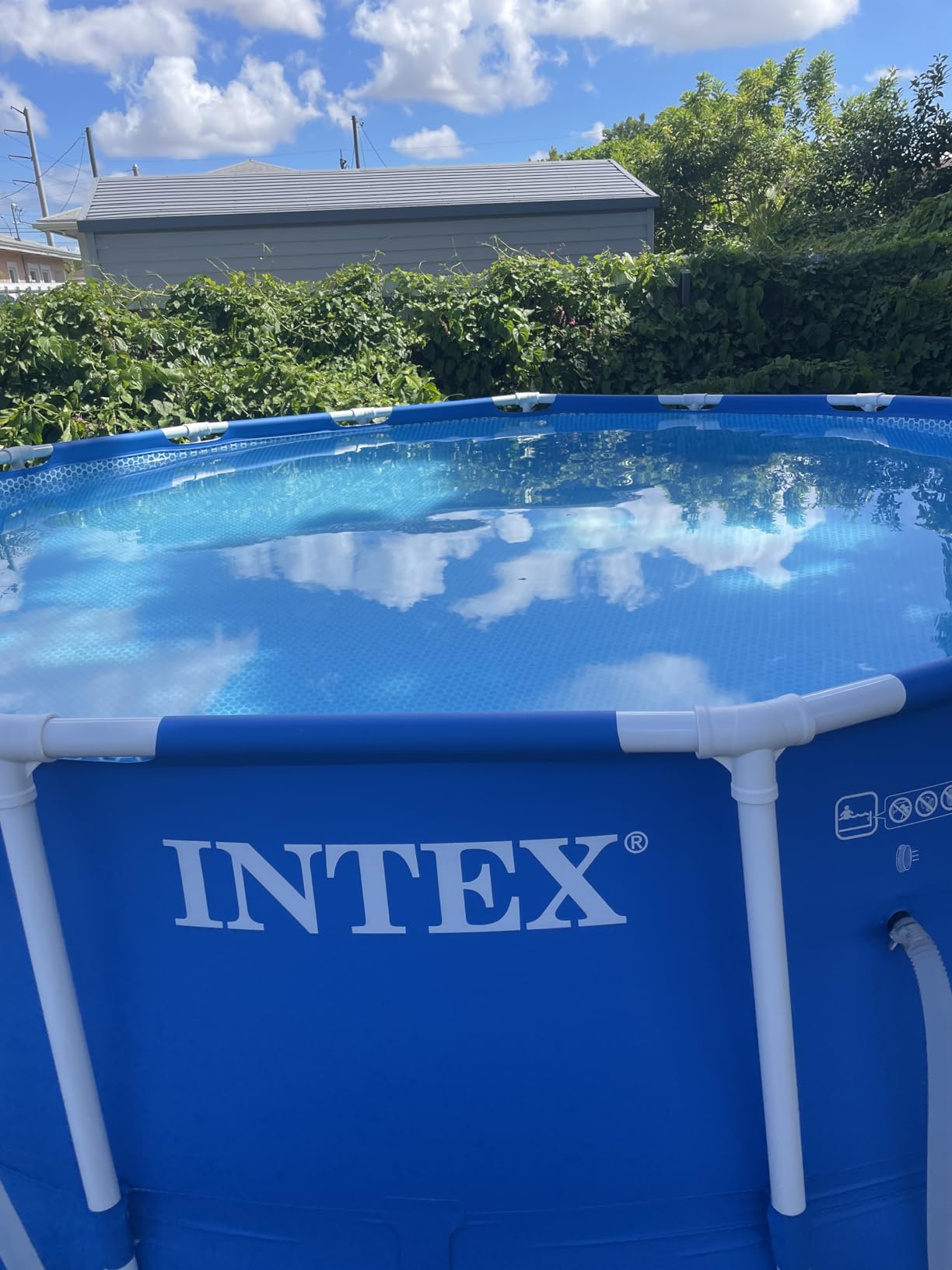 INTEX Metal Frame 10ft x 30in Round Above Ground Swimming Pool Set w/Pump customer photo 1