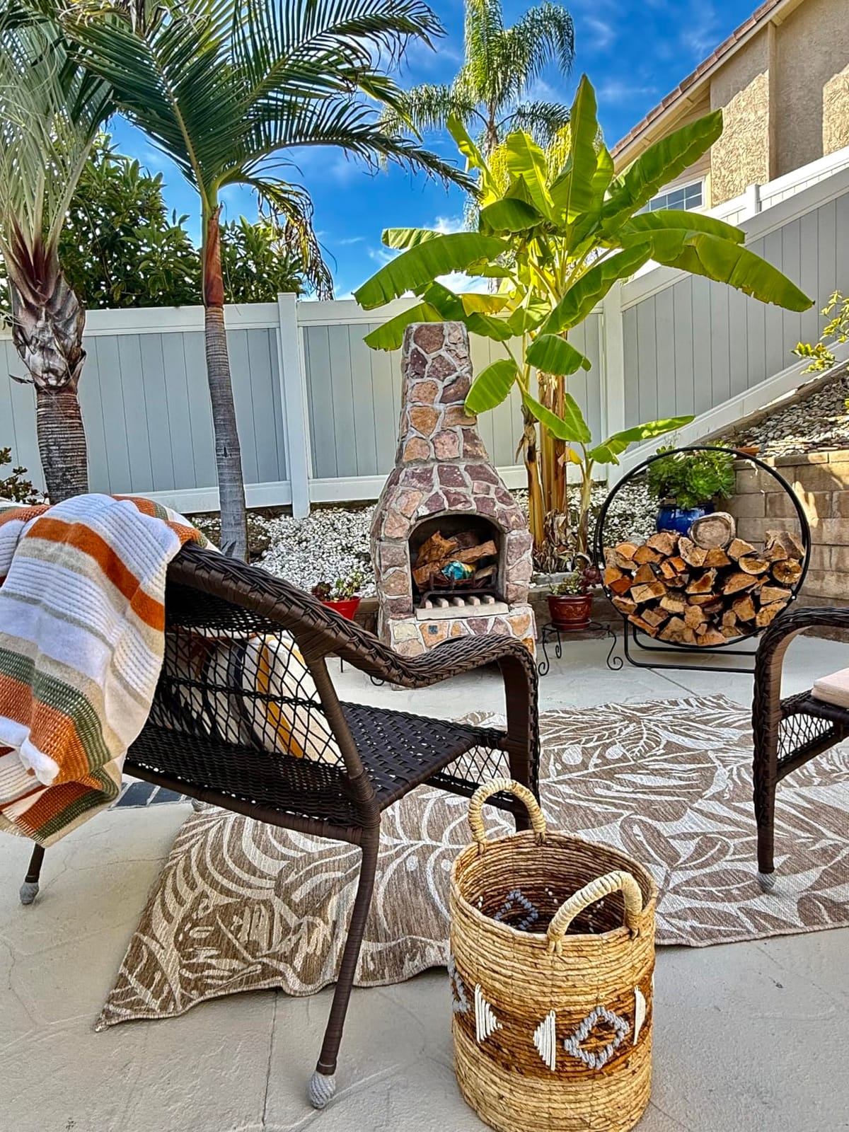 Sunnydaze Outdoor Firewood Rack with Cover, Heavy-Duty Steel, 40 Diameter | Weather-Resistant Cover Included, Holds 1/4 Cord of Wood Storage, 500 lb Capacity, Simple Assembly, Black, Hoop, Log Holder customer photo 1
