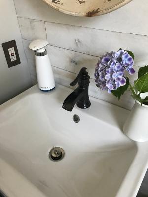 BWE Brass Oil Rubbed Bronze Waterfall Bathroom Faucet, Farmhouse customer photo 2