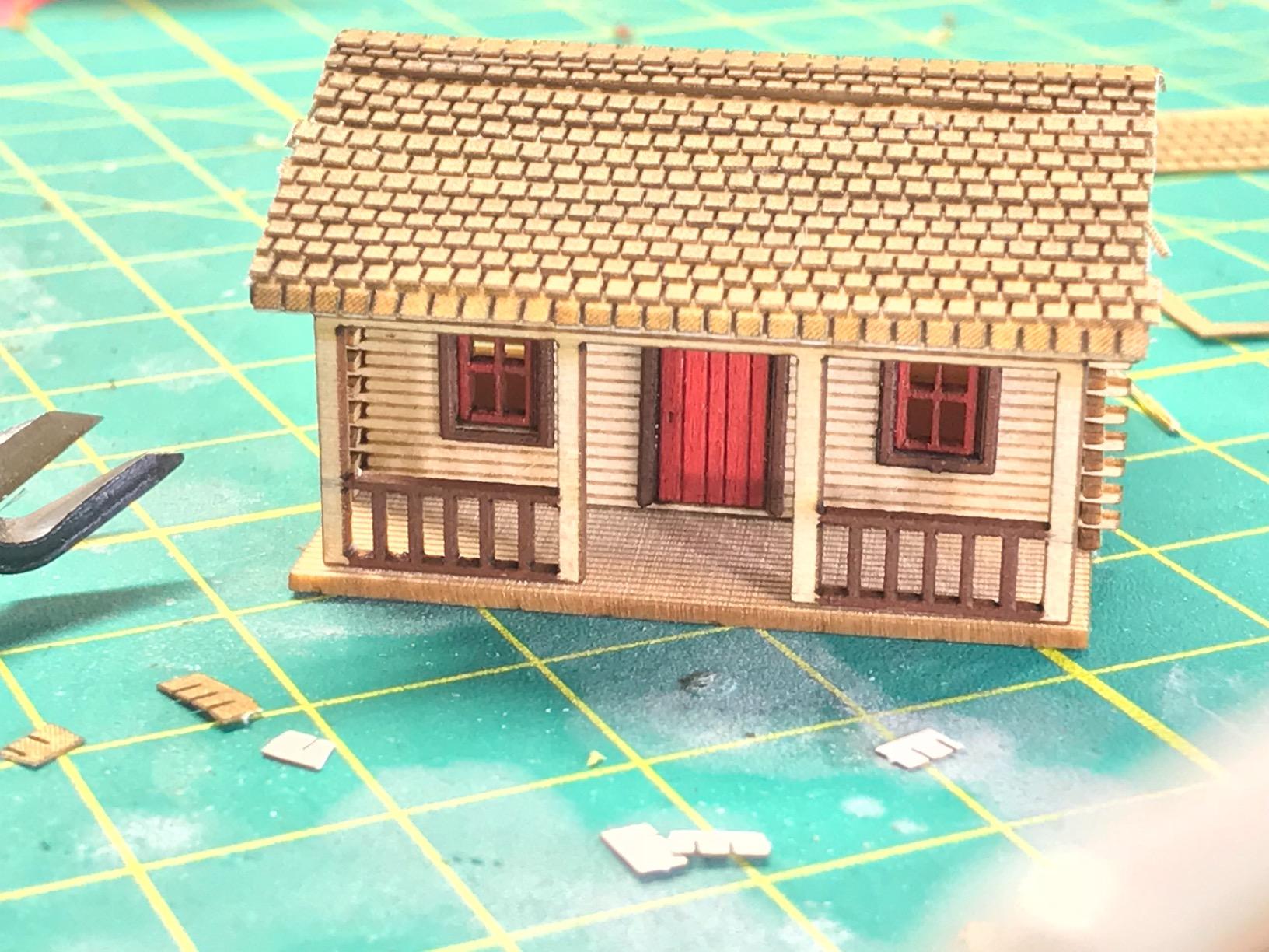 N Scale Laser Cut Log Cabin - Model Train Kit customer photo 2