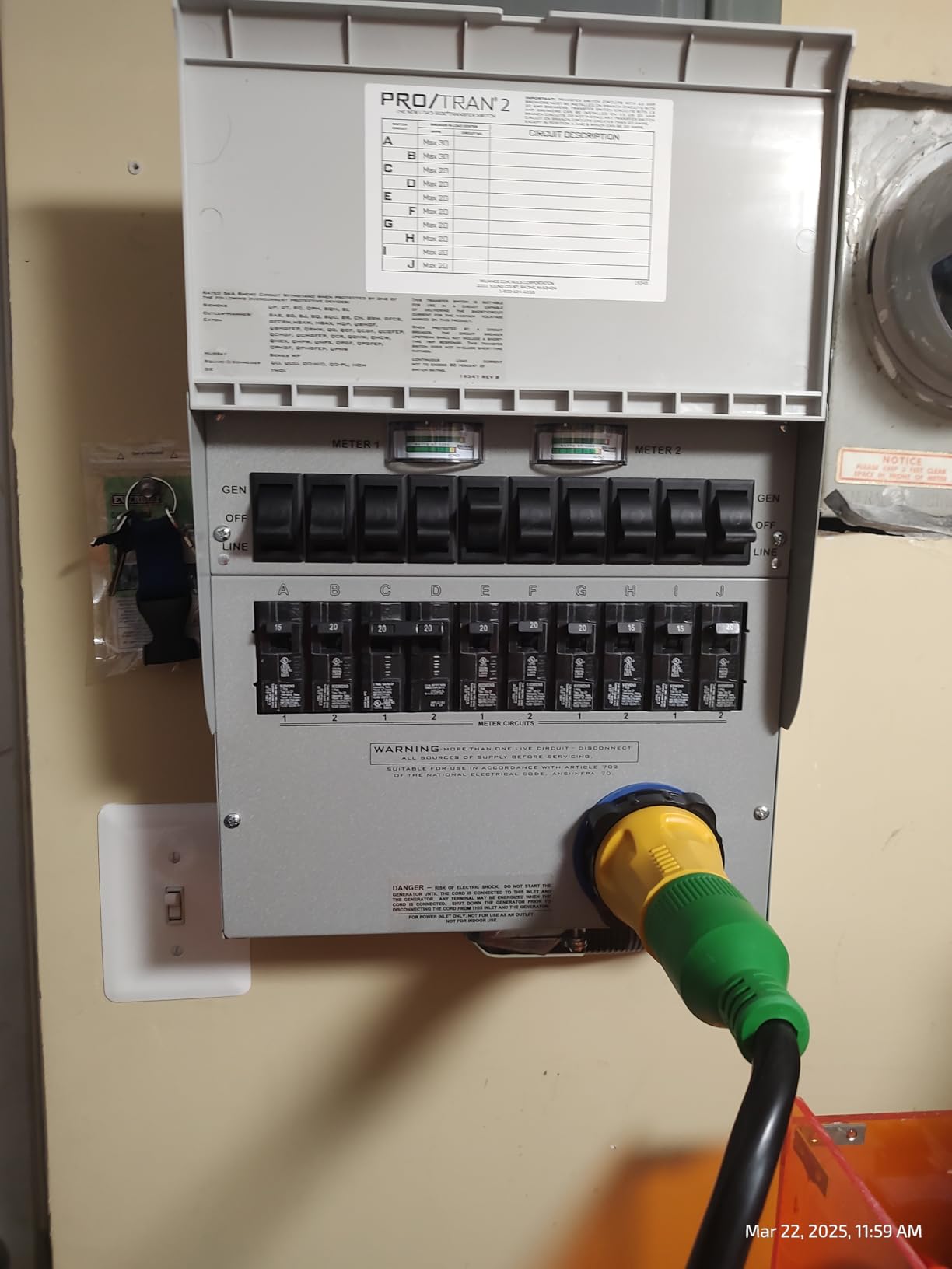A510A Pro/Tran2 50-Amp 10-Circuit 2 Manual Transfer Switch with Optional Power Inlet customer photo 2