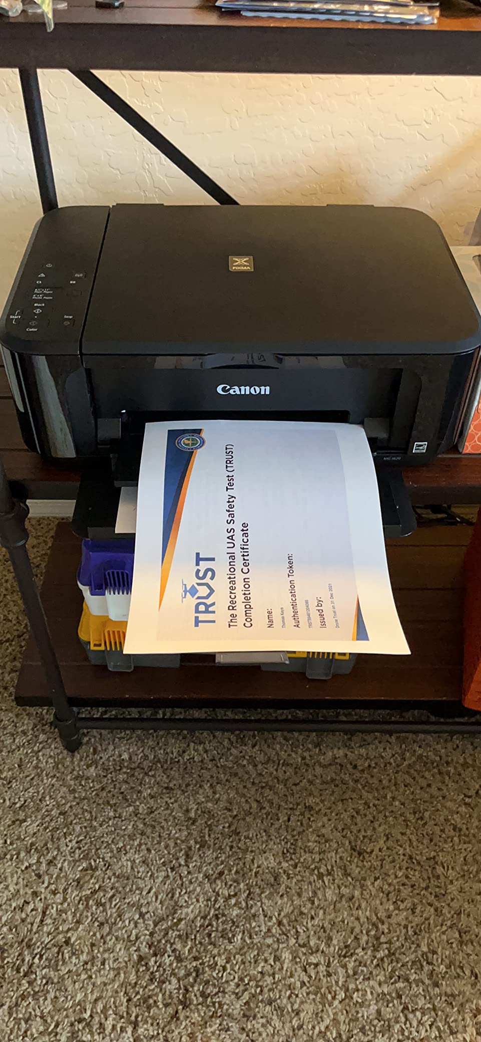 Canon Pixma MG3620 Wireless All-in-One Color Inkjet Printer with Mobile and Tablet Printing, Black customer photo 2