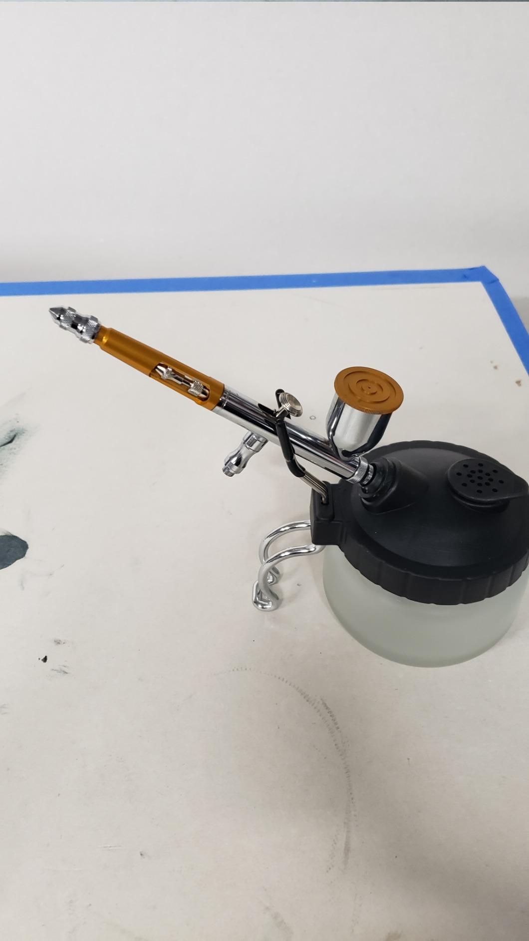 EBEST 4 SET Airbrush Cleaning Kit Repair Tools Needle Nozzle Brush Glass Cleaning Pot Holder customer photo 2