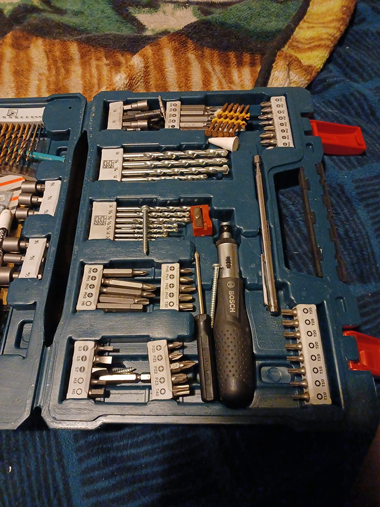 BOSCH MS4091 91-Piece Drilling and Driving Mixed Set with Case | Drilling and driving made easy, 91-piece drill bit set, wood, metal, masonry drill bits customer photo 1