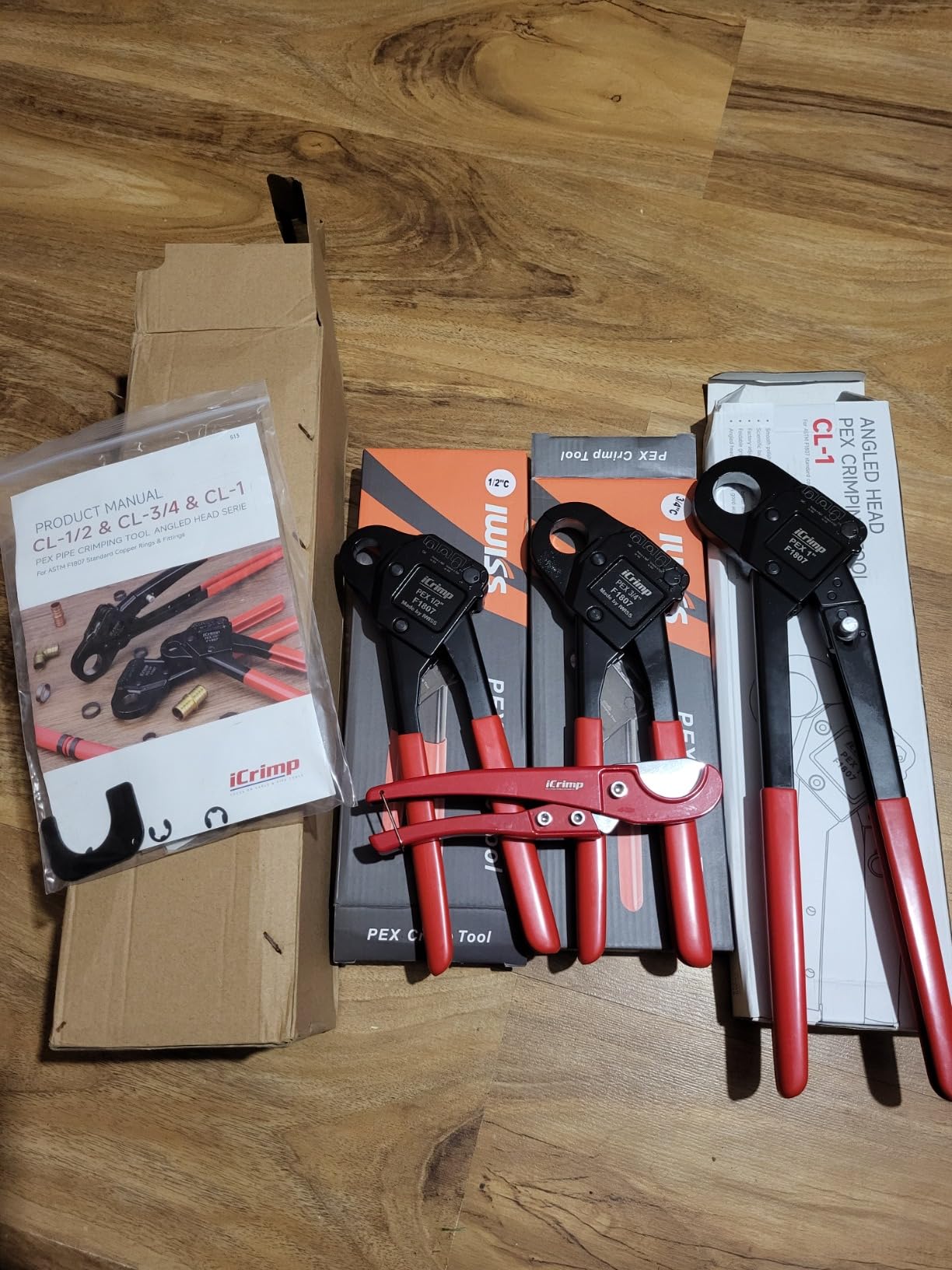 iCrimp Angle Head F1807 PEX Pipe Crimping Tool for 1/2&3/4&1
