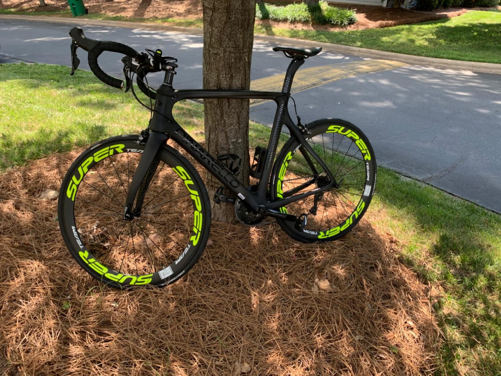 Superteam Carbon Fiber Road Bike Wheels 700C Clincher Wheelset 50mm Matte 23 Width customer photo 2