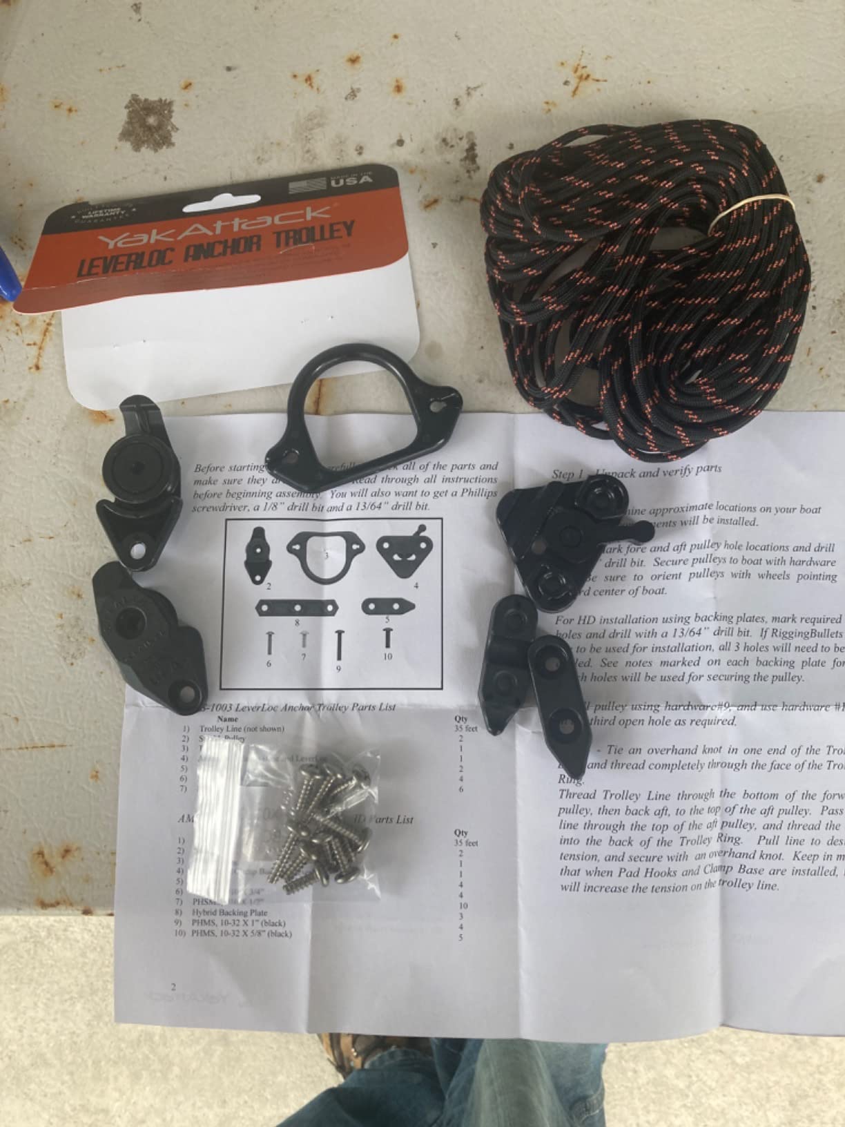 YakAttack LeverLoc Anchor Trolley Kit - Easy Install - Made in USA customer photo 2