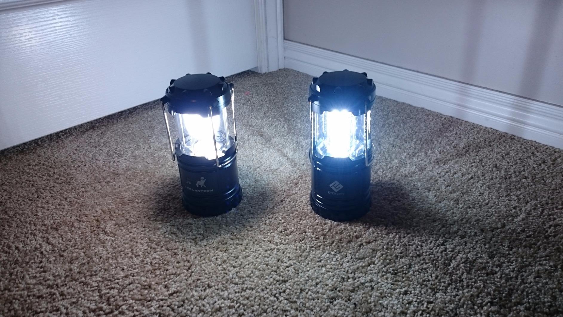 MalloMe Camping Lantern Multicolor 4 Pack Lanterns for Power Outages, Camping Lights for Tent Hanging, Camp Light Tent Lamp Emergency Battery Powered LED Lantern (Rechargeable Batteries Not Included) customer photo 1