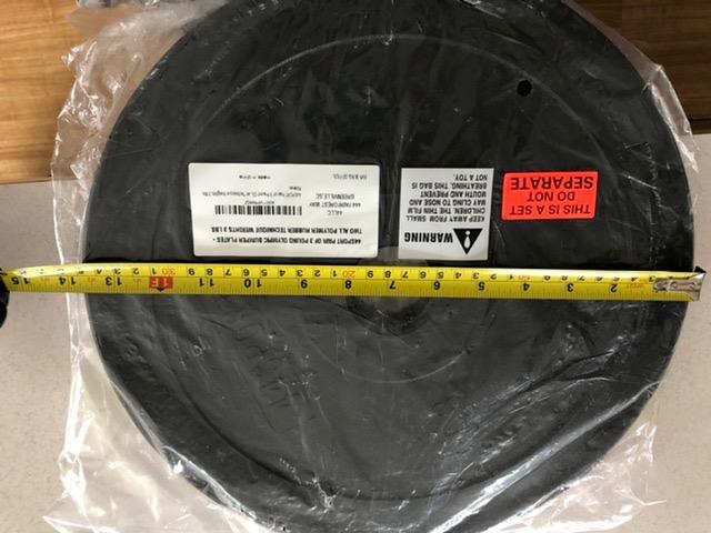 44SPORT Pair of Olympic Bumper Plates - Two All Polymer Technique Weights customer photo 2