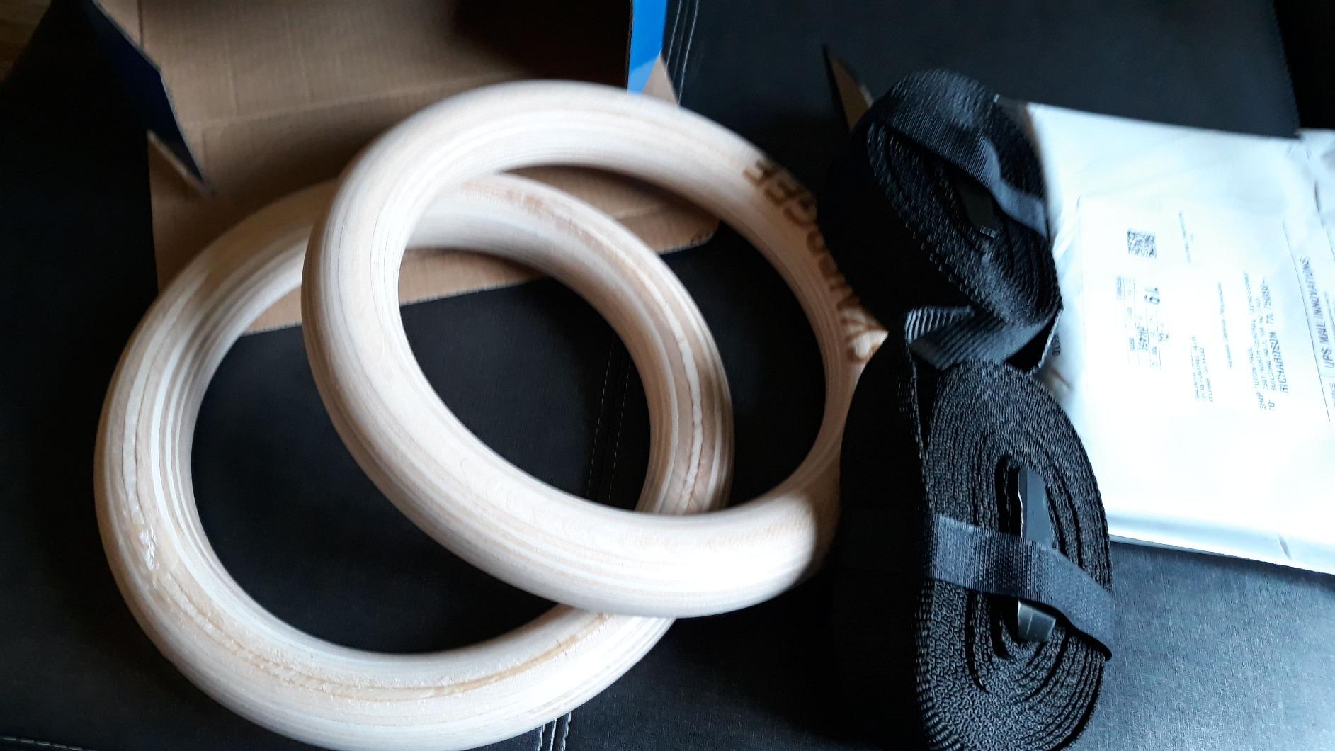 Synergee Wooden Gymnastic Rings – 1.25