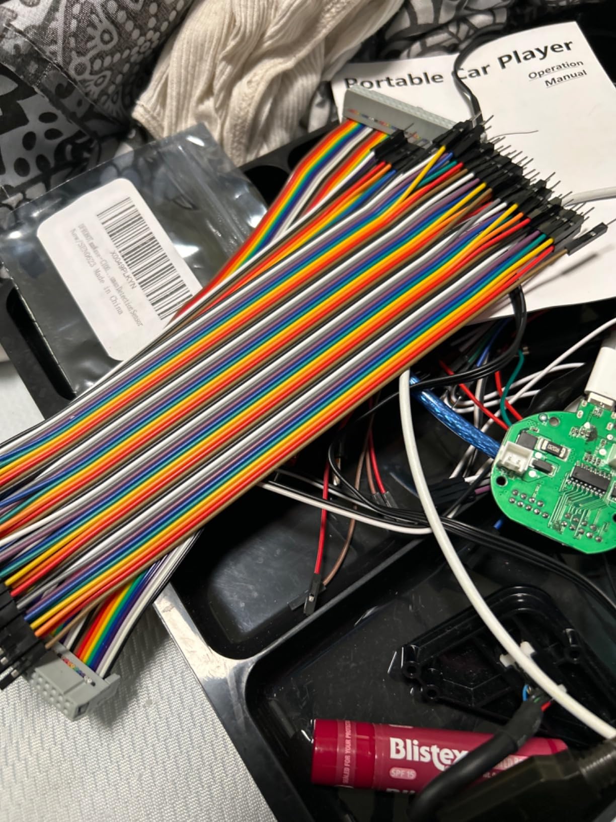 ELEGOO 120pcs Multicolored Dupont Wire M-F, M-M, F-F for Breadboard Jumper | 40pin M-F, 40pin Male to Male, 40pin Female to Female Breadboard Jumper Ribbon Cables Connectors customer photo 1