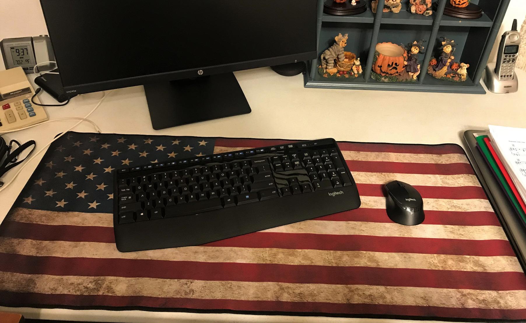XXL Professional Large Mouse Pad & Computer Game Mouse Mat (35.4x15.7x0.1IN, Map) (90 * 40 Map) customer photo 1